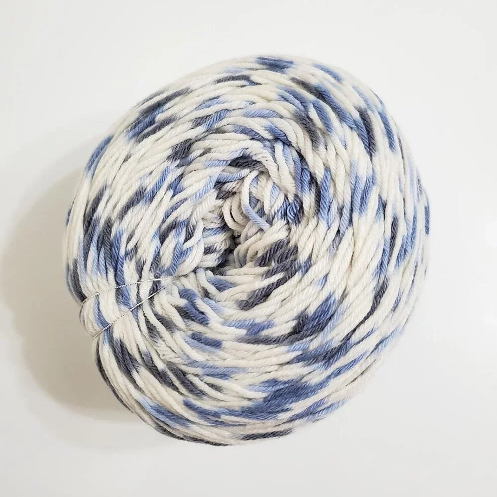 Hikoo Simplicity Spot Yarn Denim 702 190g 417m Merino Superwash Blend Knit